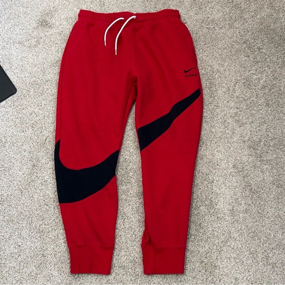 Nike Tech Fleece Joggers Sweatpants Pants Red Men's Size Large